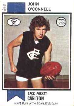 1974 - John O'Connell (Scanlens Footy Card).