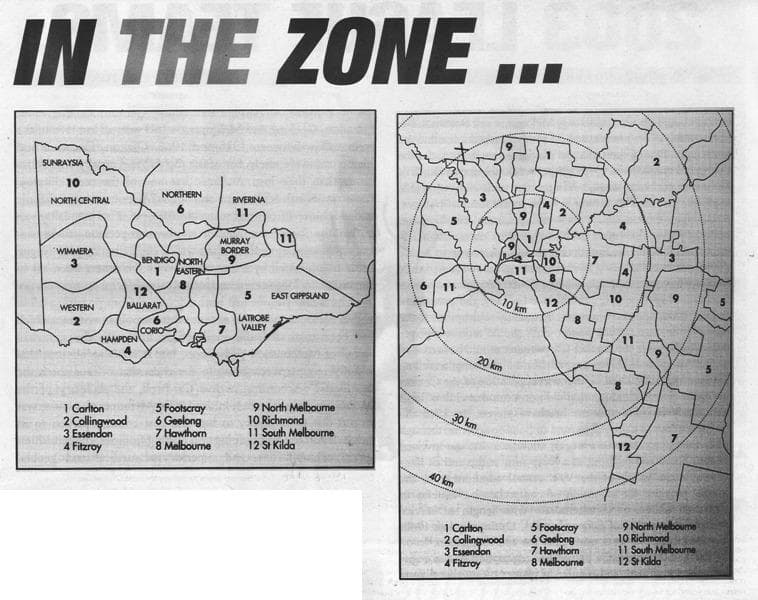 Victorian Recruiting Zones