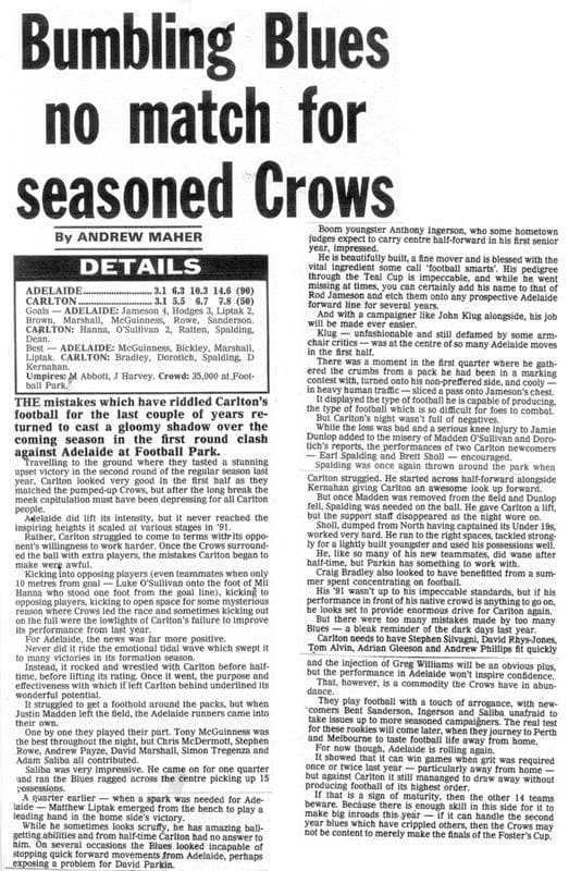 1992 Pre-Season