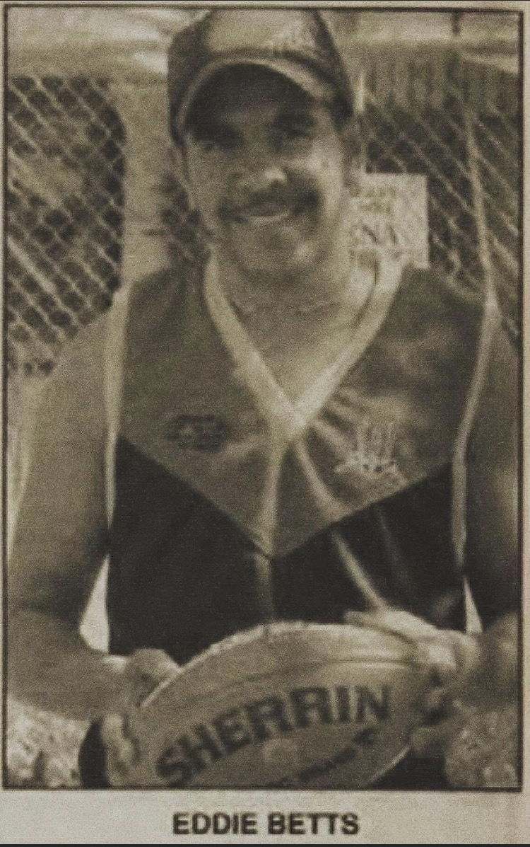 A young Eddie Betts pre- AFL days.